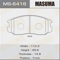 Колодки тормозные дисковые MS6416 от фирмы MASUMA