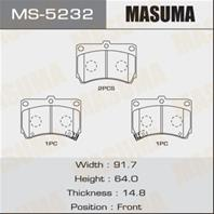 Колодки тормозные дисковые MS5232 от фирмы MASUMA