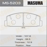 Колодки тормозные дисковые задние MS5203 от фирмы MASUMA