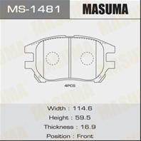 Колодки тормозные дисковые MS1481 от фирмы MASUMA