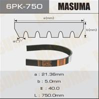 Ремень ручейковый Masuma 6PK- 750