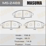Колодки тормозные дисковые MS2488 от фирмы MASUMA