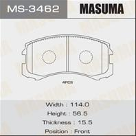 Колодки тормозные дисковые MS3462 от производителя MASUMA