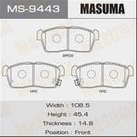 Колодки тормозные дисковые MS9443 от производителя MASUMA