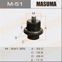 M-51_пробка маслослив. отв.! subaru forester/impreza/tribeca/vivio 92&gt