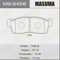 Колодки тормозные дисковые MS9426 от компании MASUMA