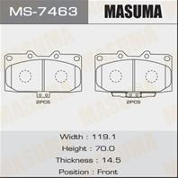 Колодки тормозные дисковые MS7463 от компании MASUMA