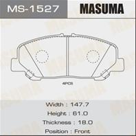 Колодки тормозные дисковые передние антискрип MS1527 от фирмы MASUMA