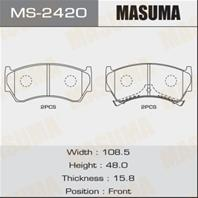 Колодки тормозные дисковые MS2420 от компании MASUMA