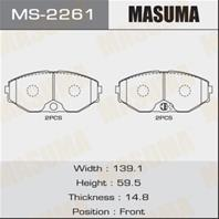 Колодки тормозные дисковые передние MS2261 от фирмы MASUMA