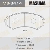 Колодки тормозные дисковые передние MS3414 от производителя MASUMA