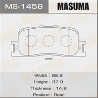 Колодки  тормозные  дисковые masuma ms-1458 : 04466-21010 - an-659k