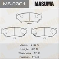 Колодки тормозные дисковые MS9301 от фирмы MASUMA