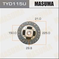 Диск сцепления Masuma 225*150*21*29.8 (1/10)