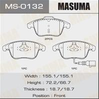 Колодки тормозные дисковые MS0132 от компании MASUMA