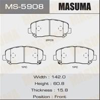 Колодки тормозные дисковые передние MS5908 от производителя MASUMA