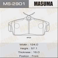 Колодки тормозные дисковые MS2901 от фирмы MASUMA