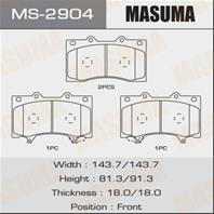 Колодки тормозные дисковые передние MS2904 от фирмы MASUMA
