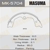 Барабанные тормозные колодки MK5704 от производителя MASUMA