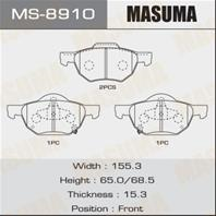 Колодки тормозные дисковые MS8910 от компании MASUMA