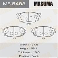 Колодки тормозные дисковые MS5483 от компании MASUMA