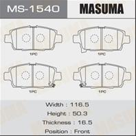 Колодки тормозные дисковые MS1540 от производителя MASUMA