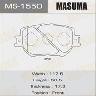 Колодки тормозные дисковые MS1550 от компании MASUMA