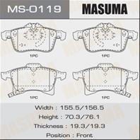 Колодки тормозные дисковые MS0119 от компании MASUMA