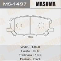 Колодки тормозные дисковые передние MS1497 от компании MASUMA