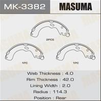 Барабанные тормозные колодки MK3382 от компании MASUMA