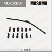 Дворник masuma силиконовый 22, крюк (550мм) mu-022si