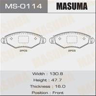 Колодки тормозные дисковые MS0114 от компании MASUMA