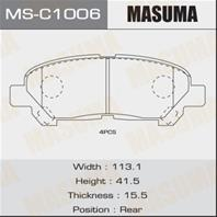 Колодки тормозные дисковые задние MSC1006 от компании MASUMA