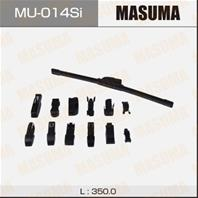 Дворник masuma силиконовый 14, крюк (350мм) mu-014si