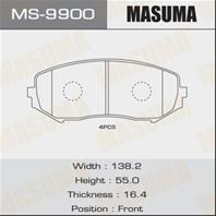 Колодки тормозные дисковые передние MS9900 от компании MASUMA