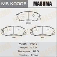 Колодки тормозные дисковые MSK0006 от фирмы MASUMA