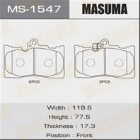 Колодки тормозные дисковые передние MS1547 от компании MASUMA