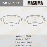 Колодки тормозные дисковые MS0115 от компании MASUMA