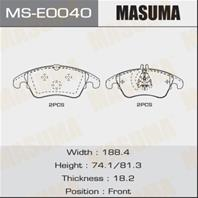 Колодки дисковые MASUMA, P50069 front (1/6)