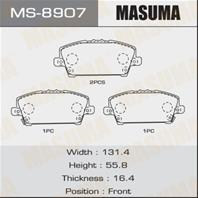 Колодки тормозные дисковые MS8907 от фирмы MASUMA