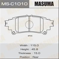 Колодки тормозные дисковые MSC1010 от производителя MASUMA