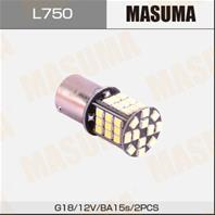 Лампа светодиодная одноконтактная masuma l750 12v 5w led ba15s smd 1-2w [уп.2]