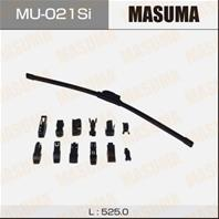 Дворник masuma силиконовый 21, крюк (525мм) mu-021si