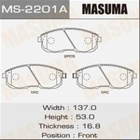 Колодки тормозные дисковые передние MS2201 от компании MASUMA