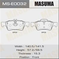 Колодки дисковые MASUMA MERCEDES-BENZ E-CLASS (W211), S-CLASS (W221) rear (1 6)