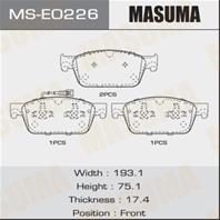 Колодки дисковые MASUMA, AN-4702WK, P85141 front (1/6)