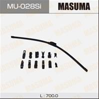 Дворник masuma силиконовый 28, крюк (700мм) mu-028si