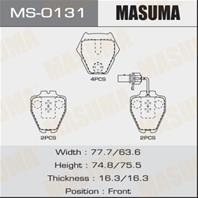 Колодки тормозные дисковые MS0131 от производителя MASUMA