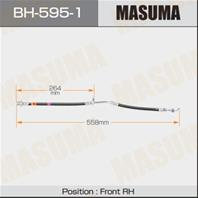 Шланг тормозной masuma bh-595-1 / t- /front/ ractis, ist / ncp120, ncp110 rh