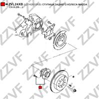 Ступица заднего колеса mazda cx-9 (09-...)